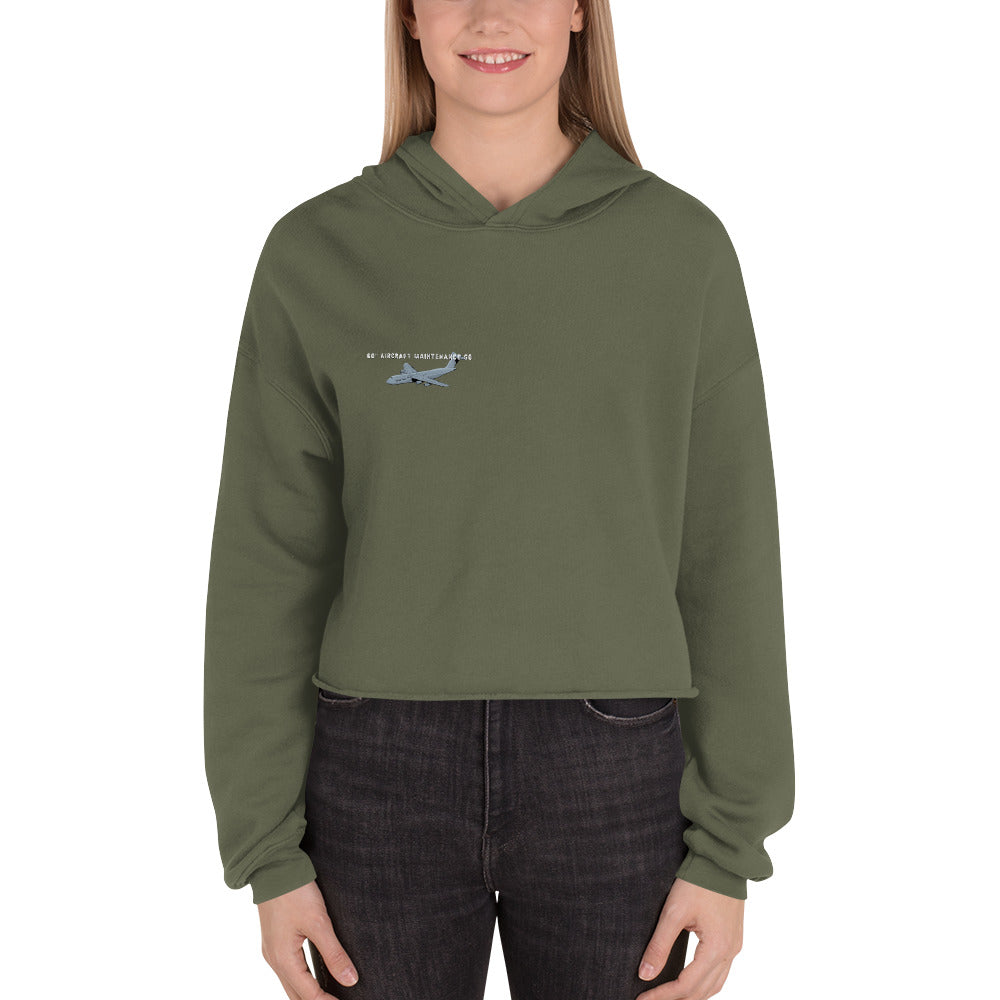 Squadron Patch Crop Hoodie