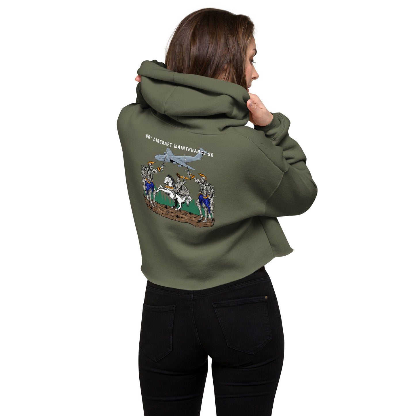 Morale Design Crop Hoodie