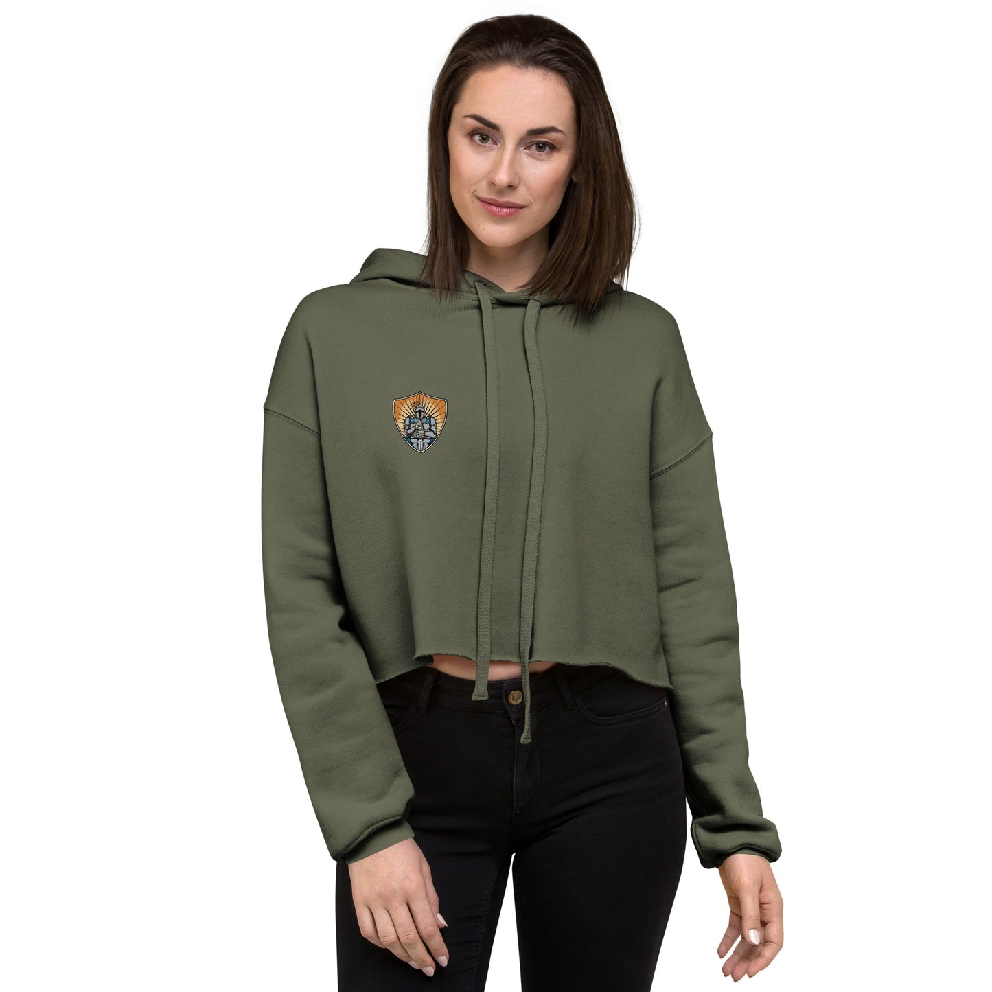 Morale Design Crop Hoodie