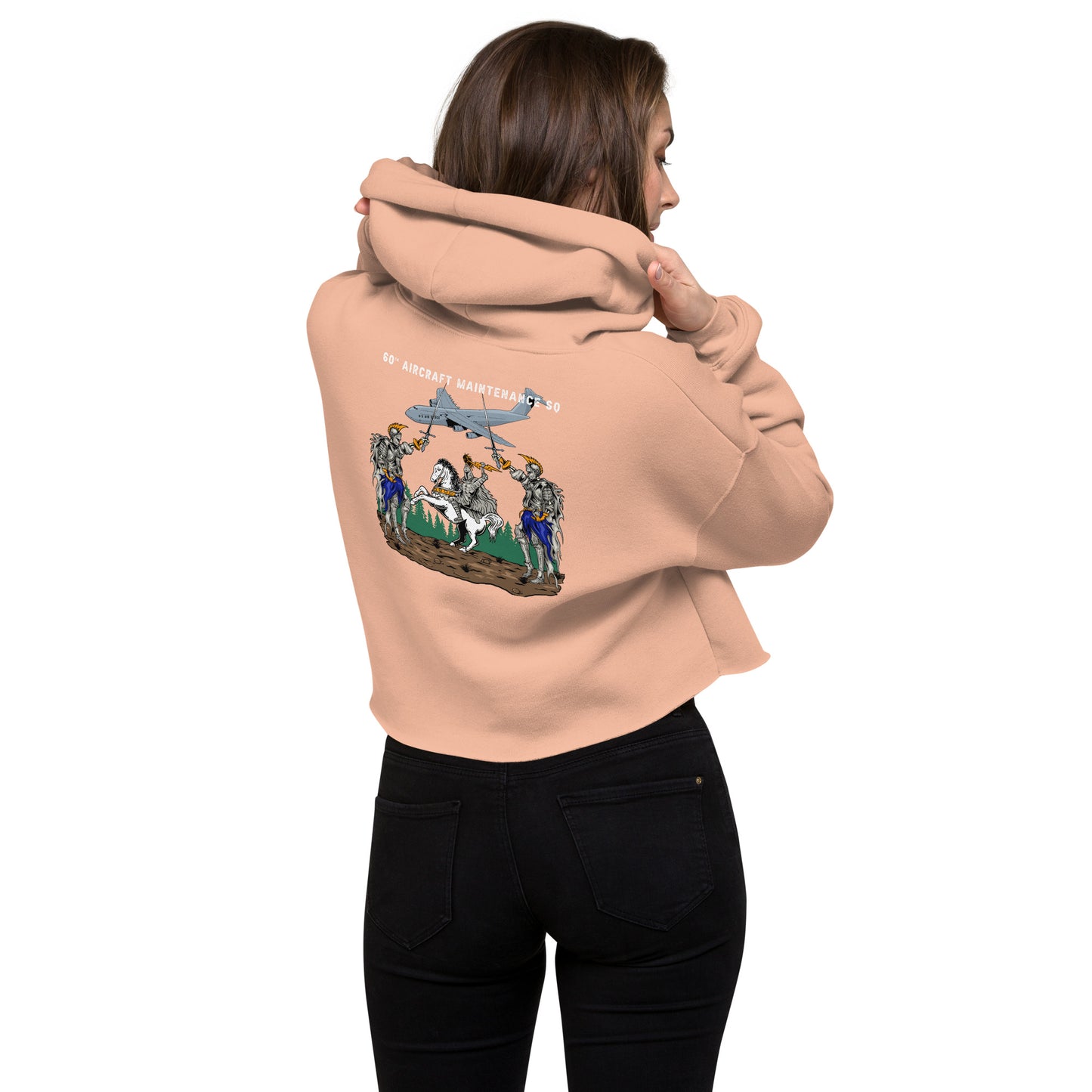 Morale Design Crop Hoodie